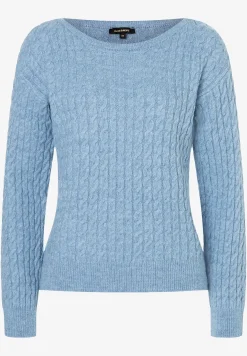 Sale Pullover mit Zopfmuster, melange, Winter-Kollektion Pullover - Strick