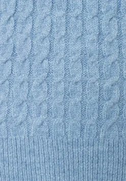 Sale Pullover mit Zopfmuster, melange, Winter-Kollektion Pullover - Strick