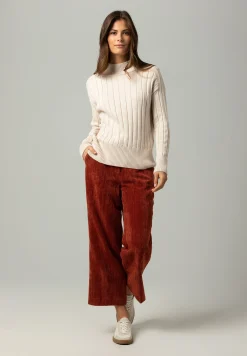 Online Rippen-Pullover, powder creme, Winter-Kollektion Pullover - Strick