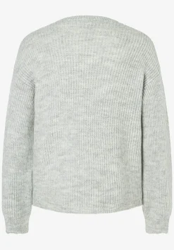 Discount Rippen-Strickjacke, melange, Herbst-Kollektion Pullover - Strick