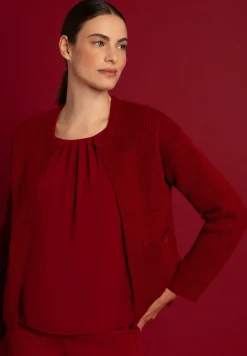 Outlet Rippen-Strickjacke, , Herbst-Kollektion Pullover - Strick