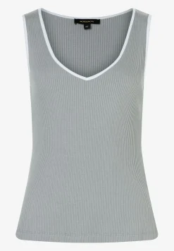 Outlet Rippentop mit weißem Rand, Frühjahrs-Kollektion T-shirts - Tops