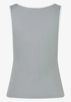 Outlet Rippentop mit weißem Rand, Frühjahrs-Kollektion T-shirts - Tops