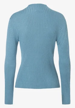 Hot Rippstrick-Pullover, greyblue, Herbst-Kollektion Pullover - Strick