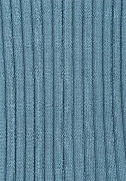 Hot Rippstrick-Pullover, greyblue, Herbst-Kollektion Pullover - Strick