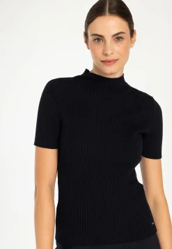 Outlet Rippstrick-Pullover, Kurzarm, Pullover - Strick