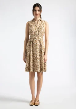 Outlet ärmelloses Hemdblusenkleid, Tupfen-Print, Sommer-Kollektion Kleider - Jumpsuits