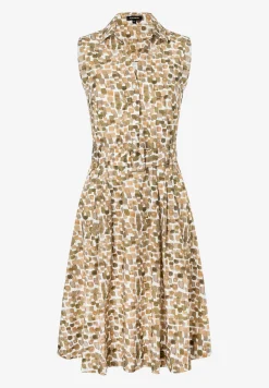 Outlet ärmelloses Hemdblusenkleid, Tupfen-Print, Sommer-Kollektion Kleider - Jumpsuits