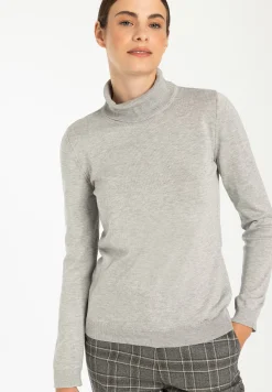 Outlet Rollkragenpullover, melange, Herbst-Kollektion Pullover - Strick