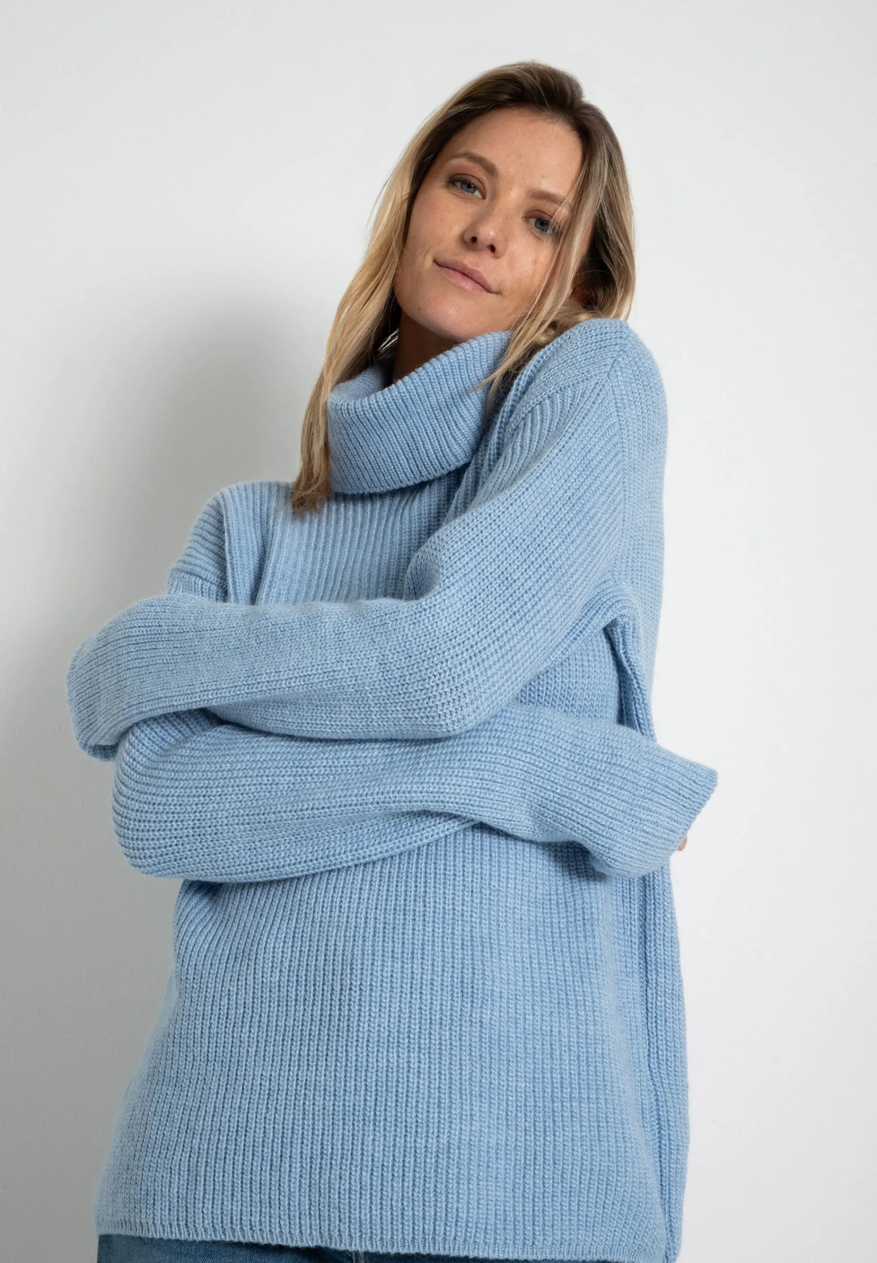 Outlet Rollkragen-Pullover, winter sky, Herbst-Kollektion Pullover - Strick