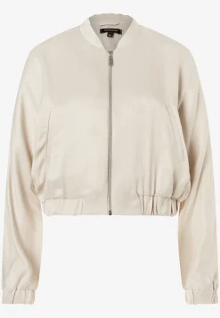 Sale Satin-Blouson, powder creme, Frühjahrs-Kollektion Blazer