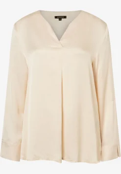 Outlet Satinbluse, powder creme, Herbst-Kollektion Blusen