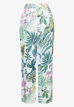 New Satinhose, Blätterprint, Sommer-Kollektion Hosen - Jeans