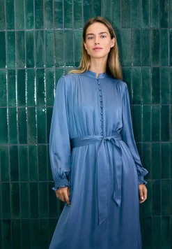 Best Satinkleid, greyblue, Herbst-Kollektion Kleider - Jumpsuits