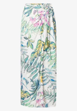 Online Satinrock, Blätterprint, Sommer-Kollektion Röcke