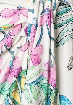 Online Satinrock, Blätterprint, Sommer-Kollektion Röcke