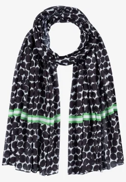 Outlet Schal, großer Tupfen-Print, /weiß, Frühjahrs-Kollektion Accessoires