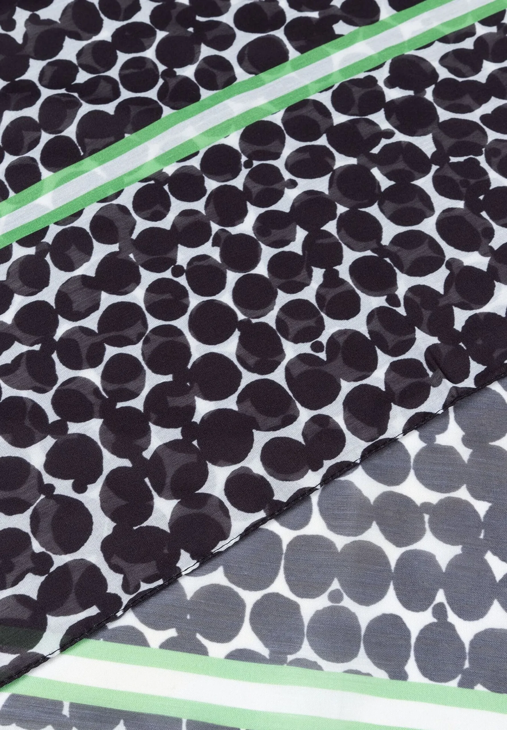 Outlet Schal, großer Tupfen-Print, /weiß, Frühjahrs-Kollektion Accessoires