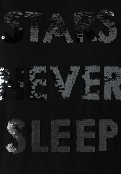 Discount Shirt mit Pailletten-Schriftzug, , Winter-Kollektion T-shirts - Tops