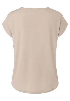 Outlet Shirt mit Satinfront, sand T-shirts - Tops