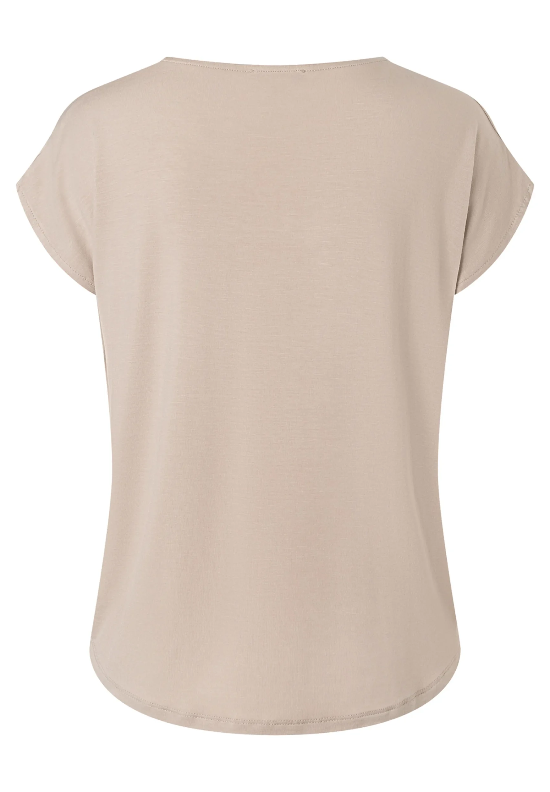 Outlet Shirt mit Satinfront, sand T-shirts - Tops