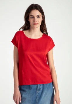 Fashion Shirt mit Satinfront, soft red, Frühjahrs-Kollektion T-shirts - Tops