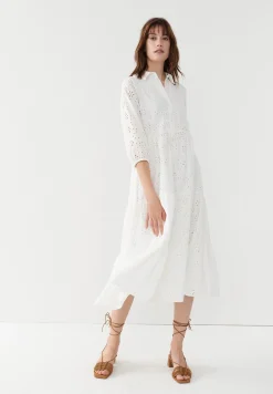 Outlet Spitzenkleid, weiß Kleider - Jumpsuits