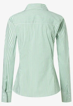 Fashion Streifenbluse, grün/weiß, Frühjahrs-Kollektion Blusen