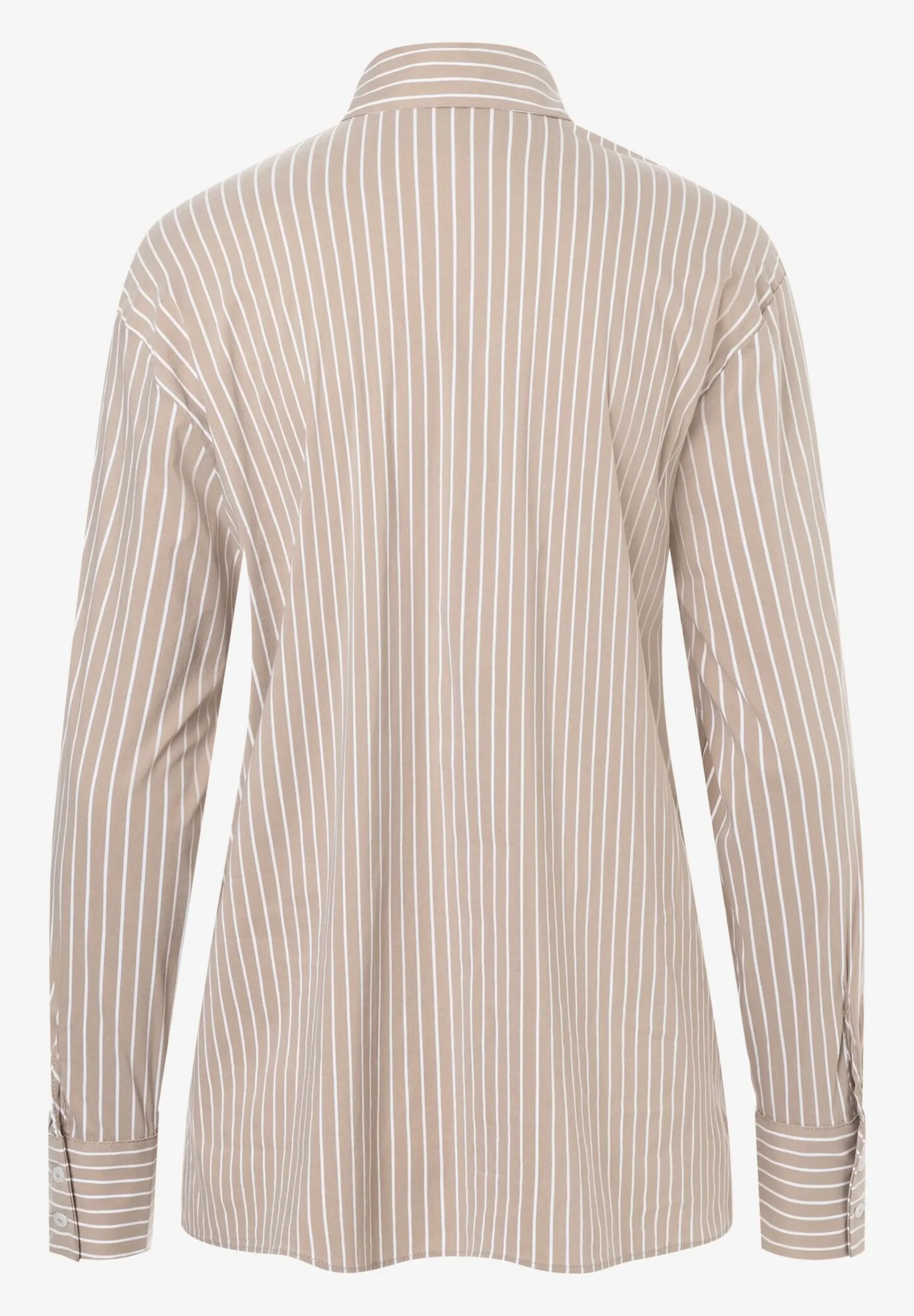 Discount Streifenbluse, taupe/weiß, Herbst-Kollektion Blusen