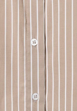 Discount Streifenbluse, taupe/weiß, Herbst-Kollektion Blusen