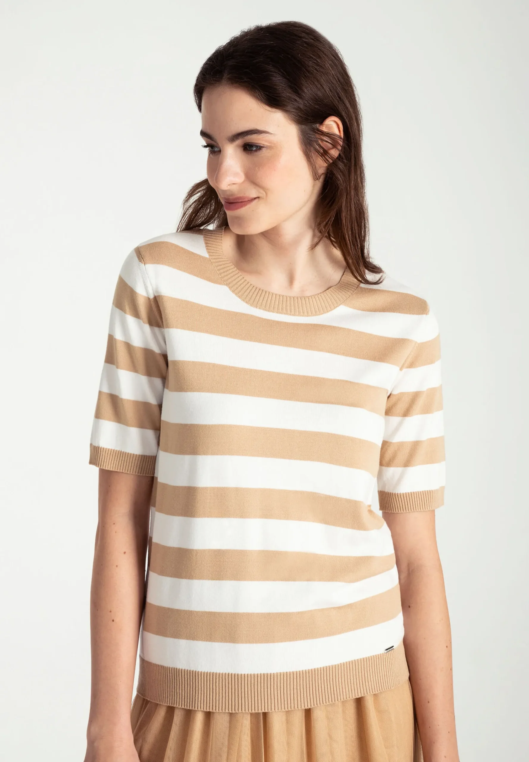 Fashion Streifen-Pullover, /ecru, Frühjahrs-Kollektion Pullover - Strick