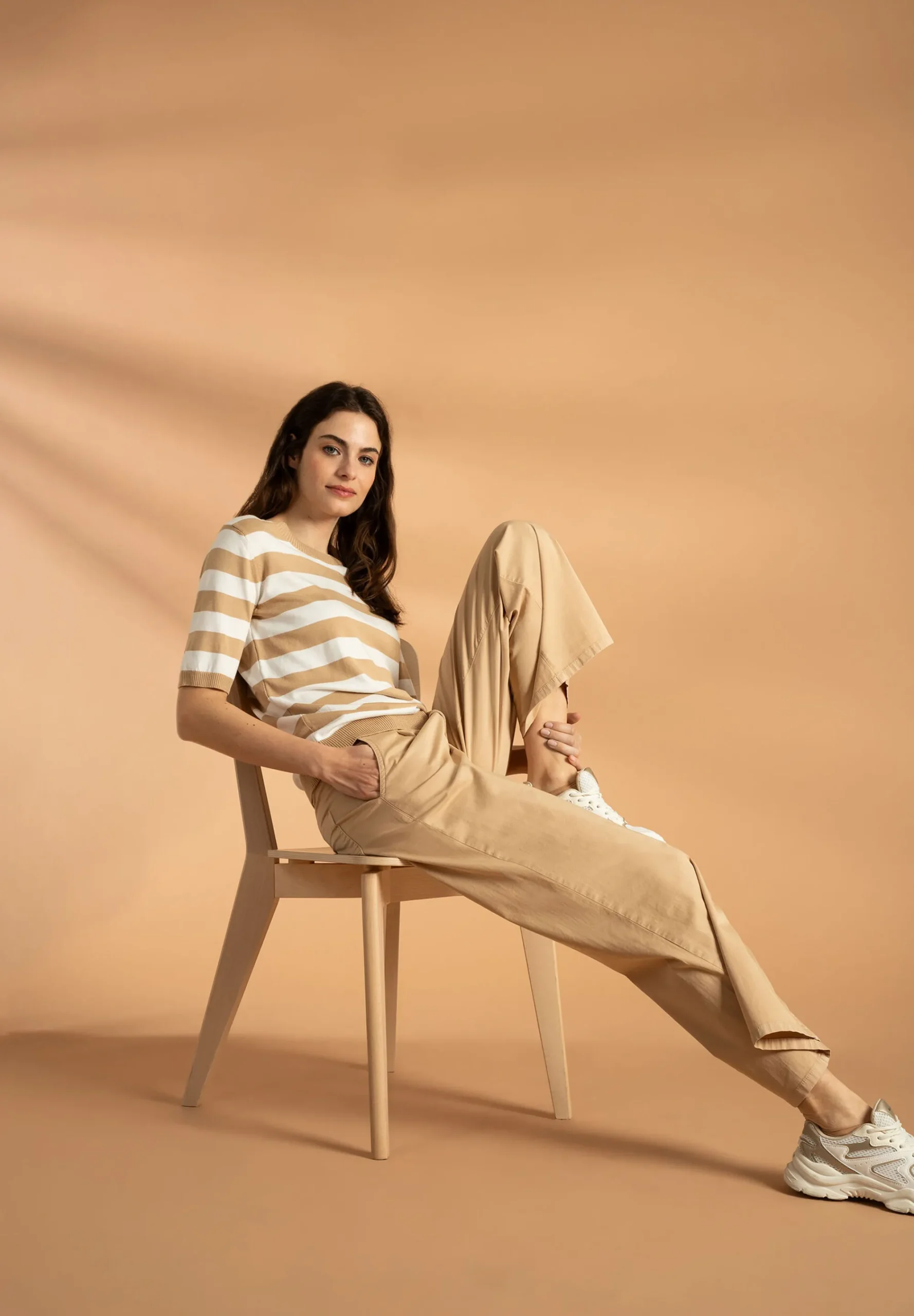 Fashion Streifen-Pullover, /ecru, Frühjahrs-Kollektion Pullover - Strick