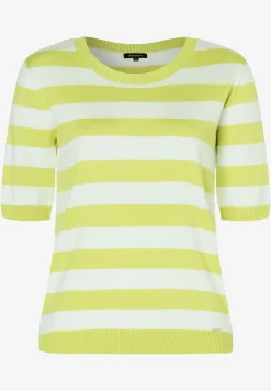 Fashion Streifen-Pullover, lime/ecru, Frühjahrs-Kollektion Pullover - Strick