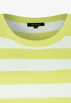 Fashion Streifen-Pullover, lime/ecru, Frühjahrs-Kollektion Pullover - Strick