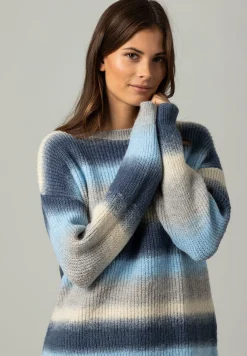 Outlet Streifenpullover mit Farbverlauf, Winter-Kollektion Pullover - Strick