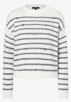 New Streifen-Pullover mit Ziersteinen, Herbst-Kollektion Pullover - Strick