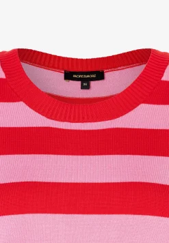 Best Streifen-Pullover, pink/rot, Frühjahrs-Kollektion Pullover - Strick