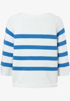 Sale Streifenpullover, weiß/blau, Frühjahrs-Kollektion Pullover - Strick