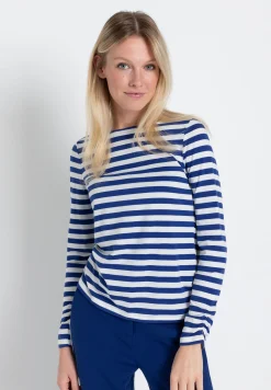 New Streifenshirt, blau/ecru, Frühjahrs-Kollektion T-shirts - Tops