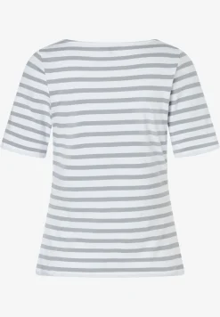 Outlet Streifenshirt, grau/weiß, Frühjahrs-Kollektion T-shirts - Tops