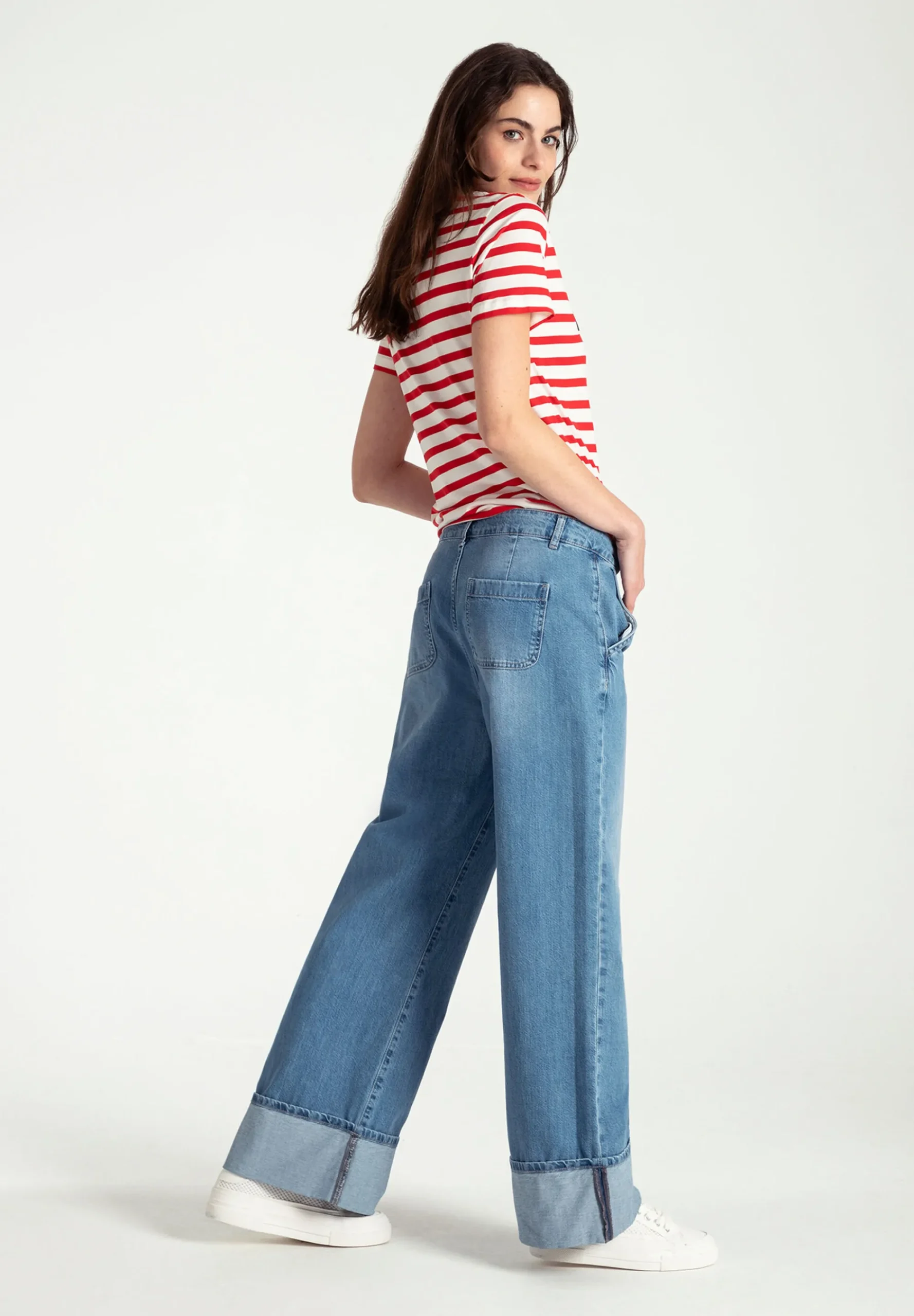 Hot Streifenshirt mit Paillettenschrift, Frühjahrs-Kollektion T-shirts - Tops