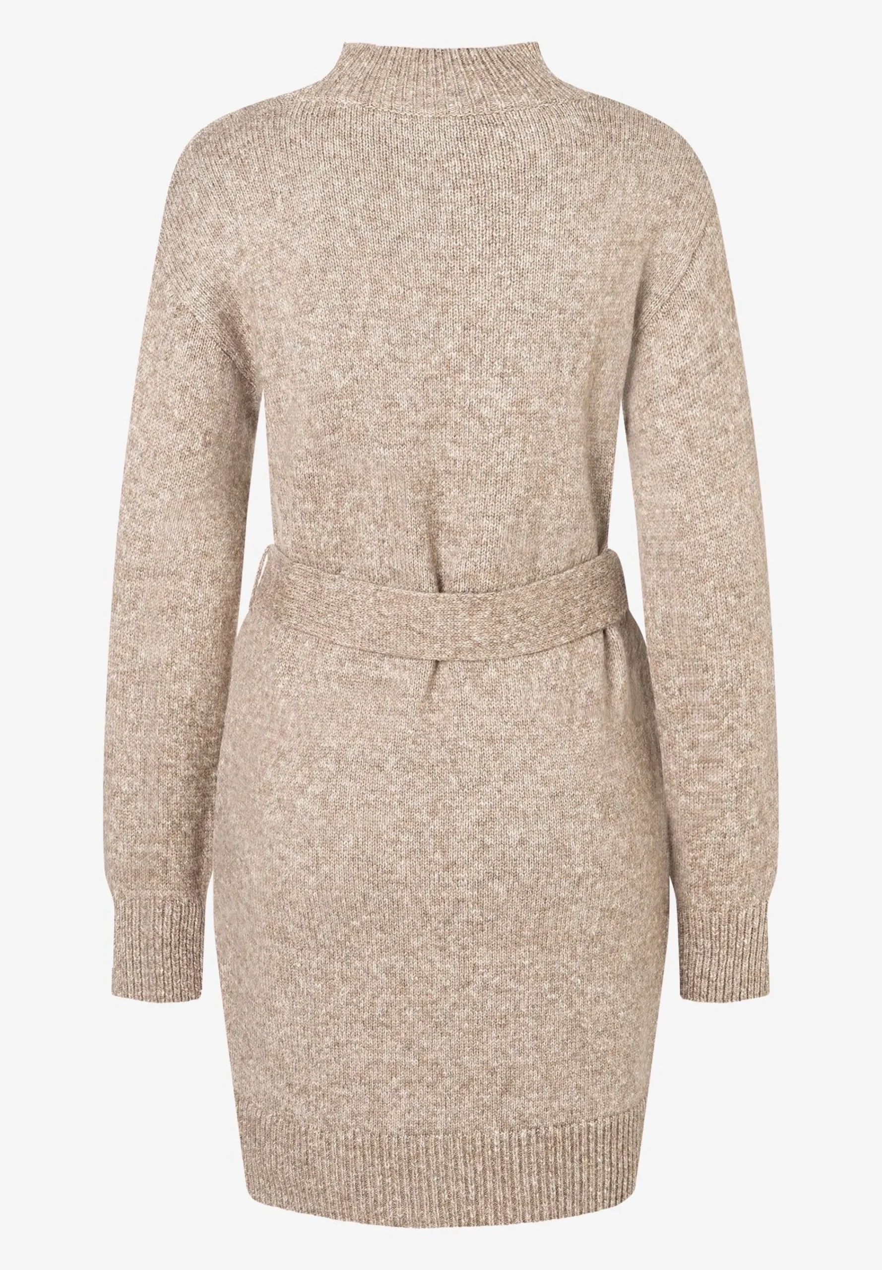 Fashion Strickkleid mit Gürtel, taupe, Herbst-Kollektion Kleider - Jumpsuits