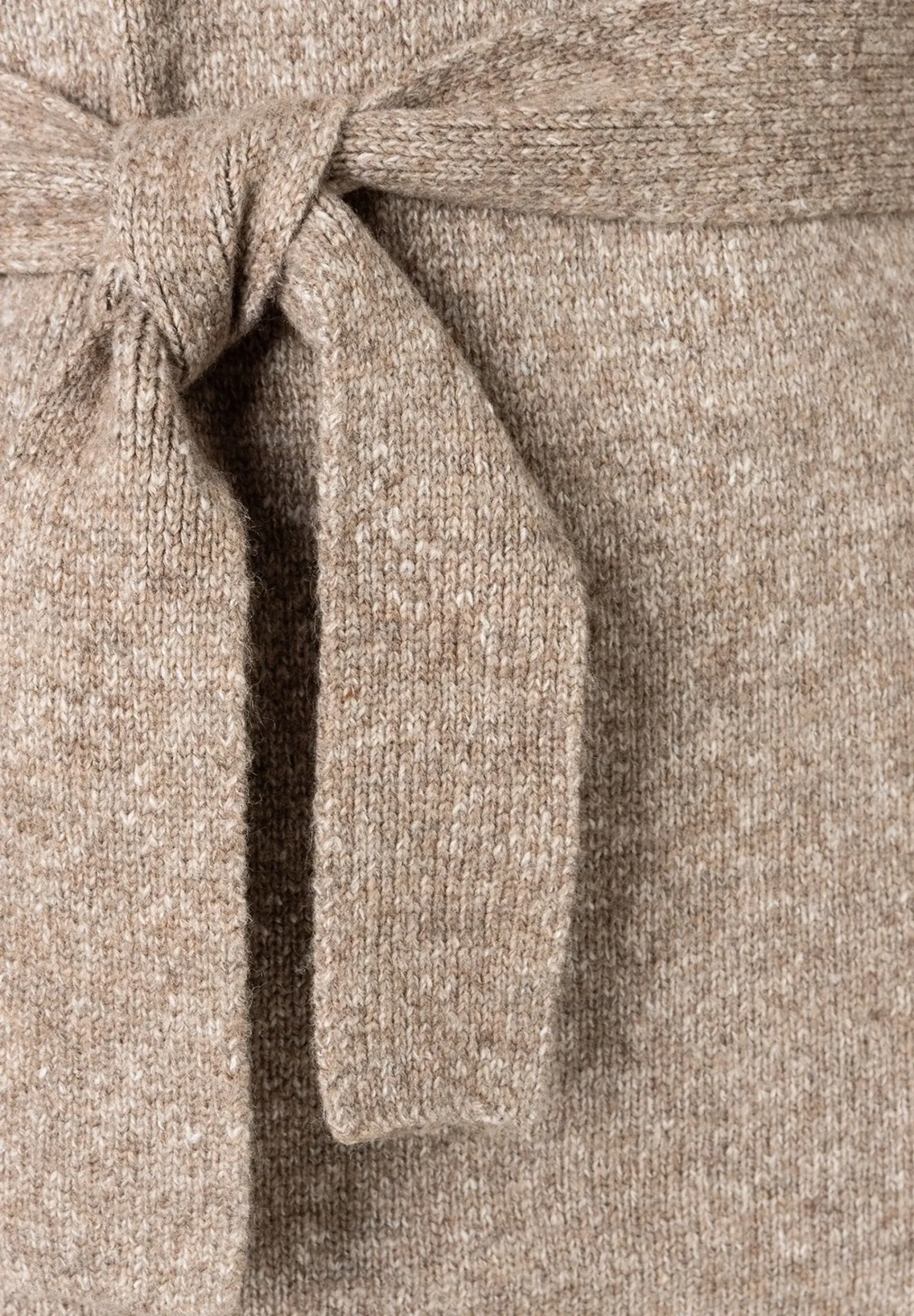 Fashion Strickkleid mit Gürtel, taupe, Herbst-Kollektion Kleider - Jumpsuits