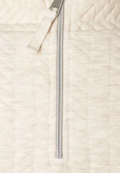 Discount Struktur-Sweatshirt, creme melange, Winter-Kollektion Sweatshirts