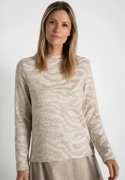 Outlet Sweatshirt mit Animal-Struktur, Herbst-Kollektion Sweatshirts