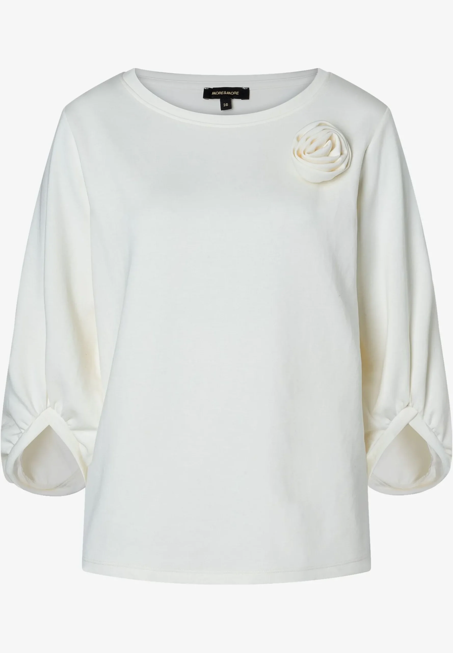 New Sweatshirt mit Blüte, , Frühjahrs-Kollektion Pullover - Strick|T-shirts - Tops