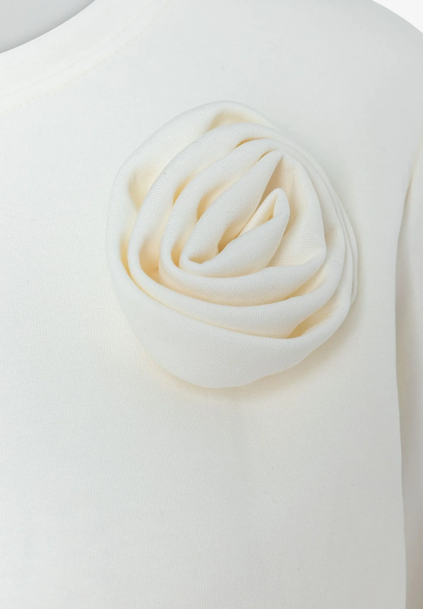 New Sweatshirt mit Blüte, , Frühjahrs-Kollektion Pullover - Strick|T-shirts - Tops