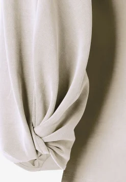 New Sweatshirt mit Knoten-Detail, powder creme, Winter-Kollektion Pullover - Strick|Sweatshirts