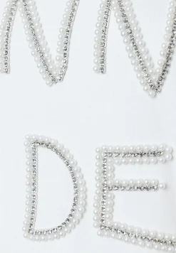 Clearance Sweatshirt mit Perlen-Applikation, , Frühjahrs-Kollektion Pullover - Strick|Sweatshirts