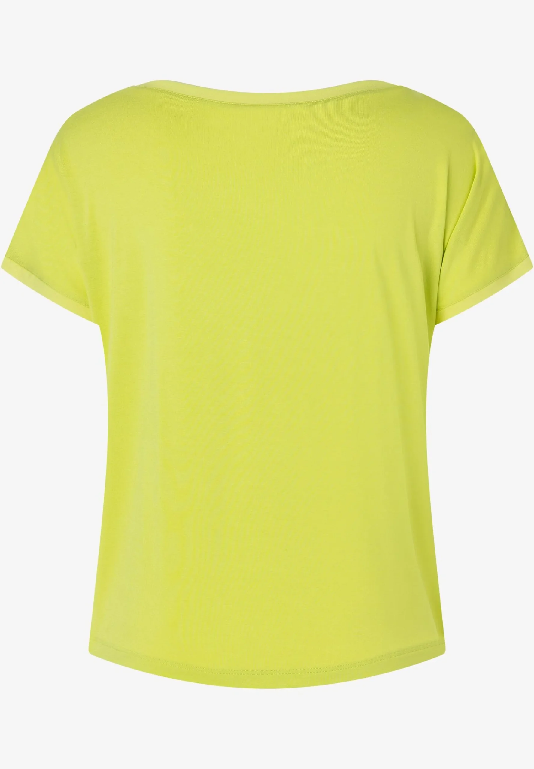 Sale T-Shirt mit Chiffonkante, lime yellow, Frühjahrs-Kollektion T-shirts - Tops